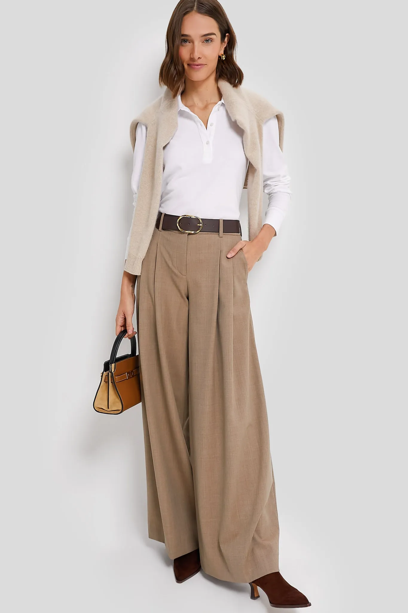 White Long Sleeve Pique Puff Sleeve Peggy Polo sold by Tuckernuck product image thumbnail 2