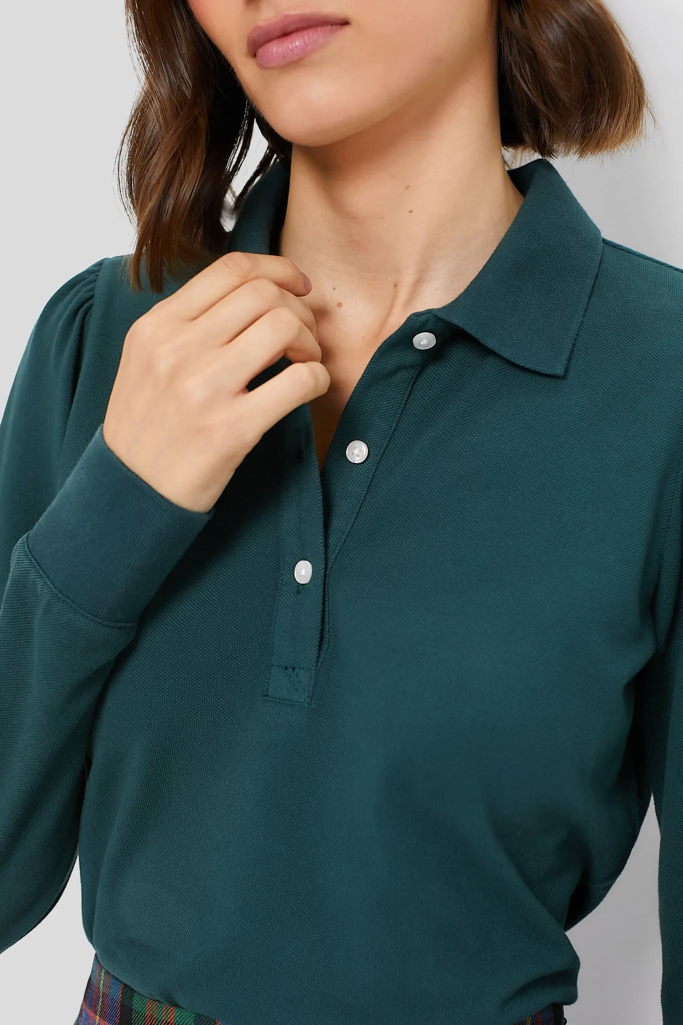 June Bug Long Sleeve Pique Puff Sleeve Peggy Polo sold by Tuckernuck product image thumbnail 5