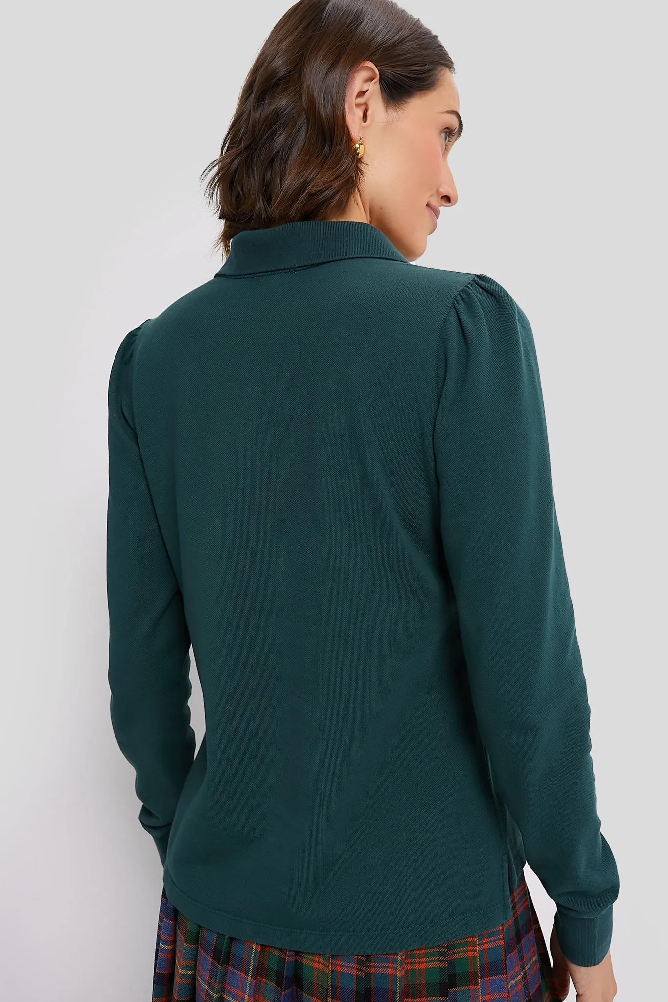 June Bug Long Sleeve Pique Puff Sleeve Peggy Polo sold by Tuckernuck product image thumbnail 4