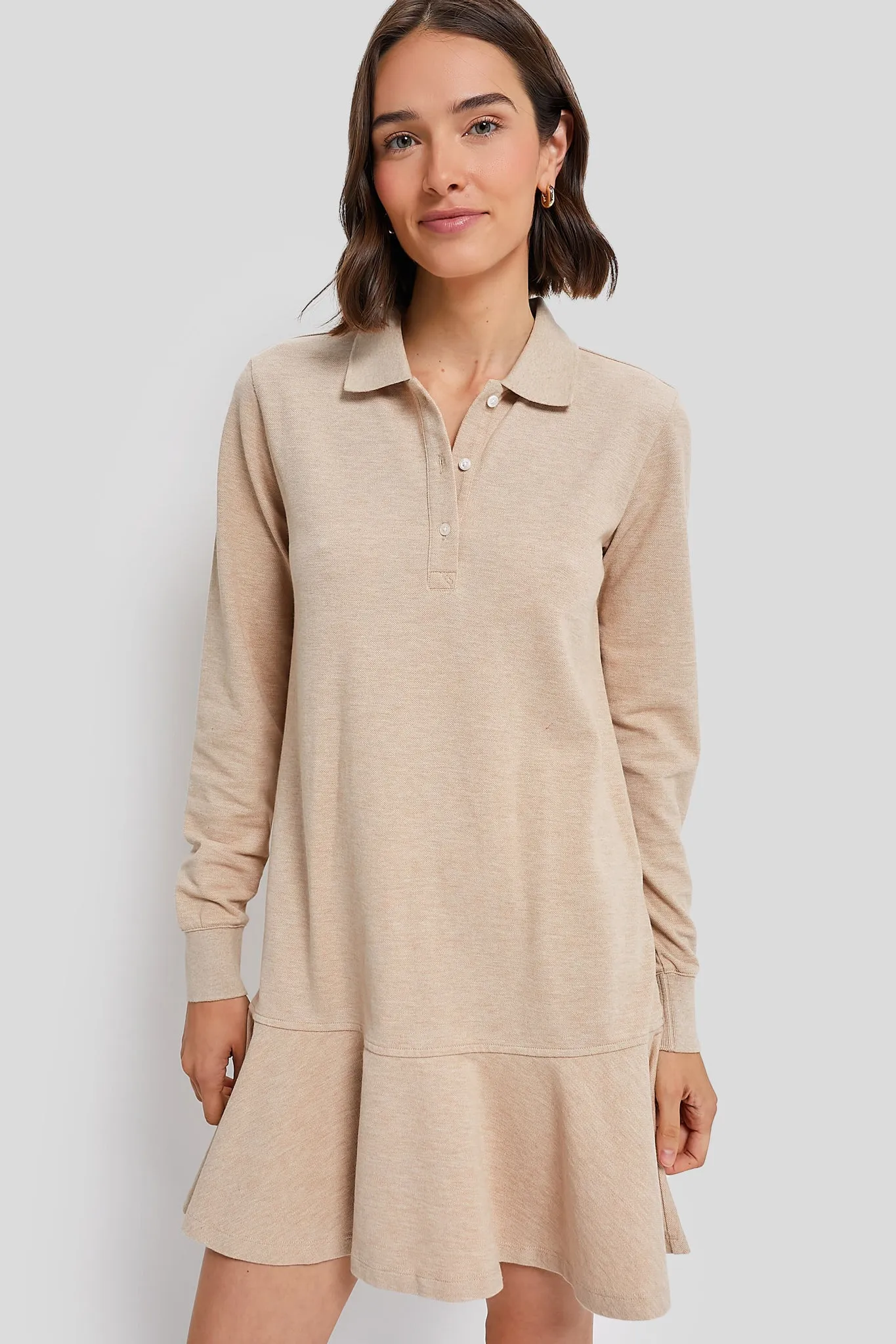 Sandstone Long Sleeve Pique May Polo Dress sold by Tuckernuck product image thumbnail 2