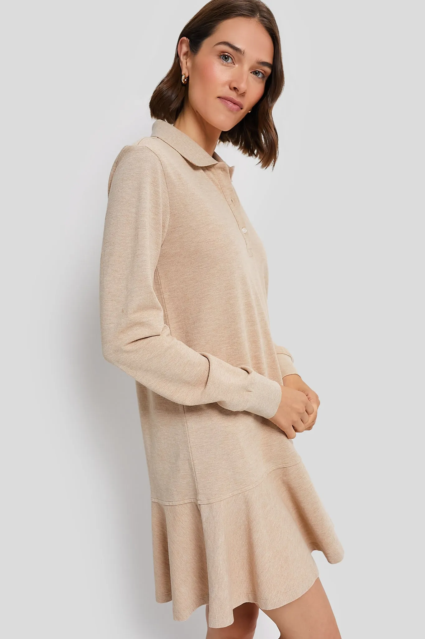 Sandstone Long Sleeve Pique May Polo Dress sold by Tuckernuck product image thumbnail 3