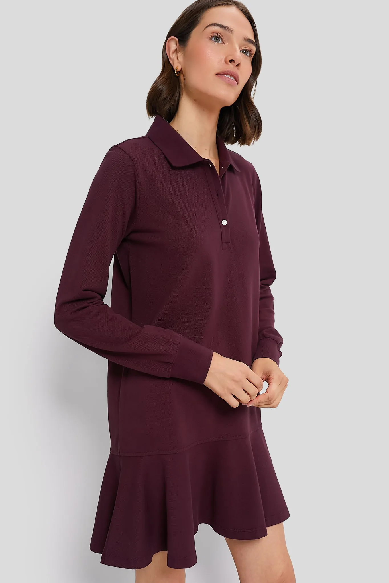 Winetasting Long Sleeve Pique May Polo Dress sold by Tuckernuck product image thumbnail 3