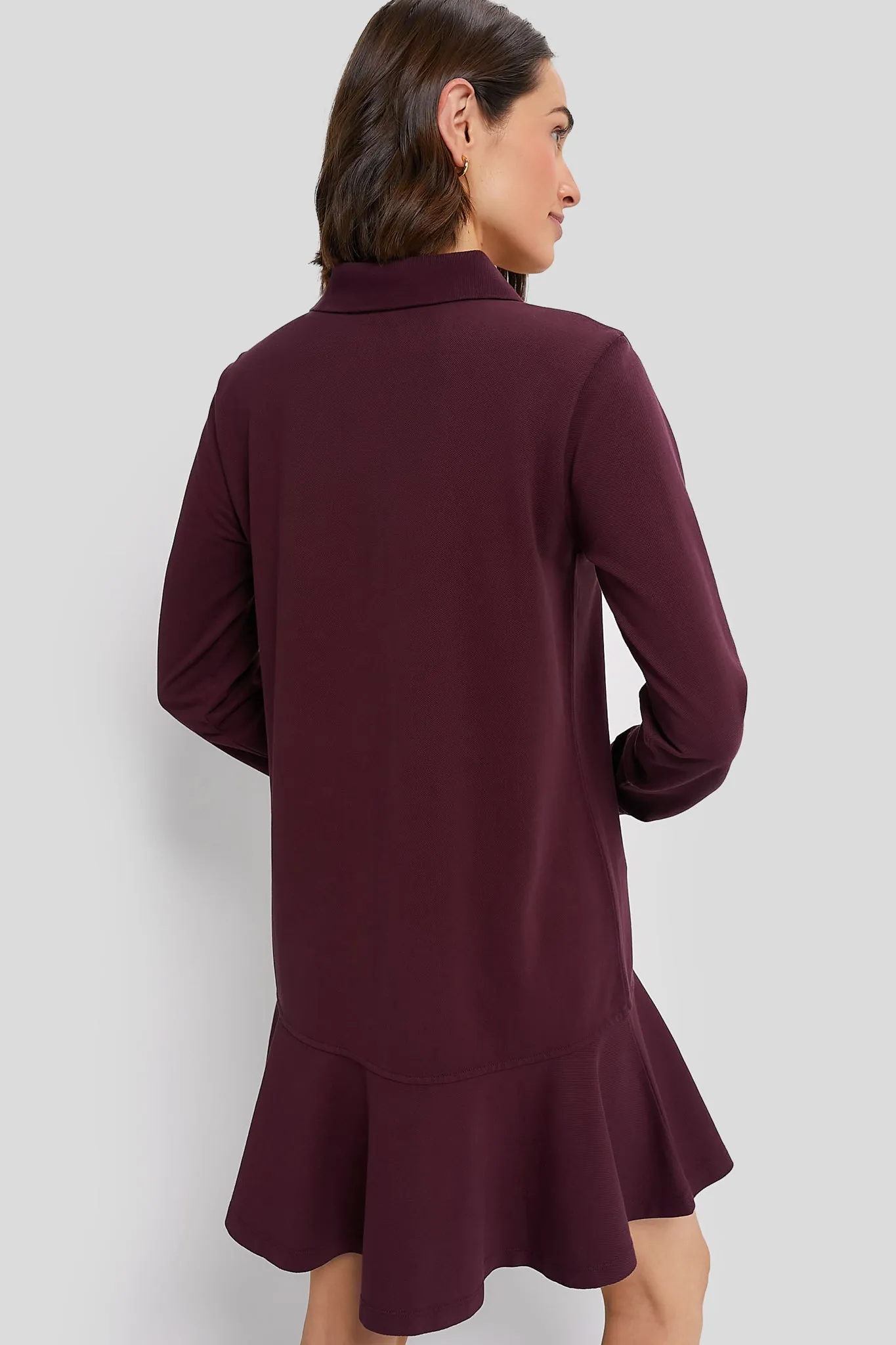 Winetasting Long Sleeve Pique May Polo Dress sold by Tuckernuck product image thumbnail 4