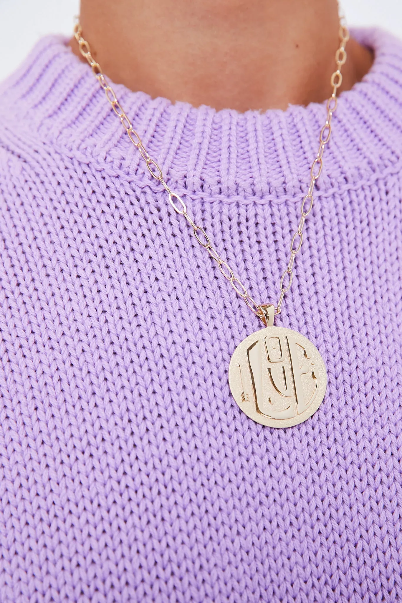 Gold Jumbo Love Pendant sold by Tuckernuck product image thumbnail 2