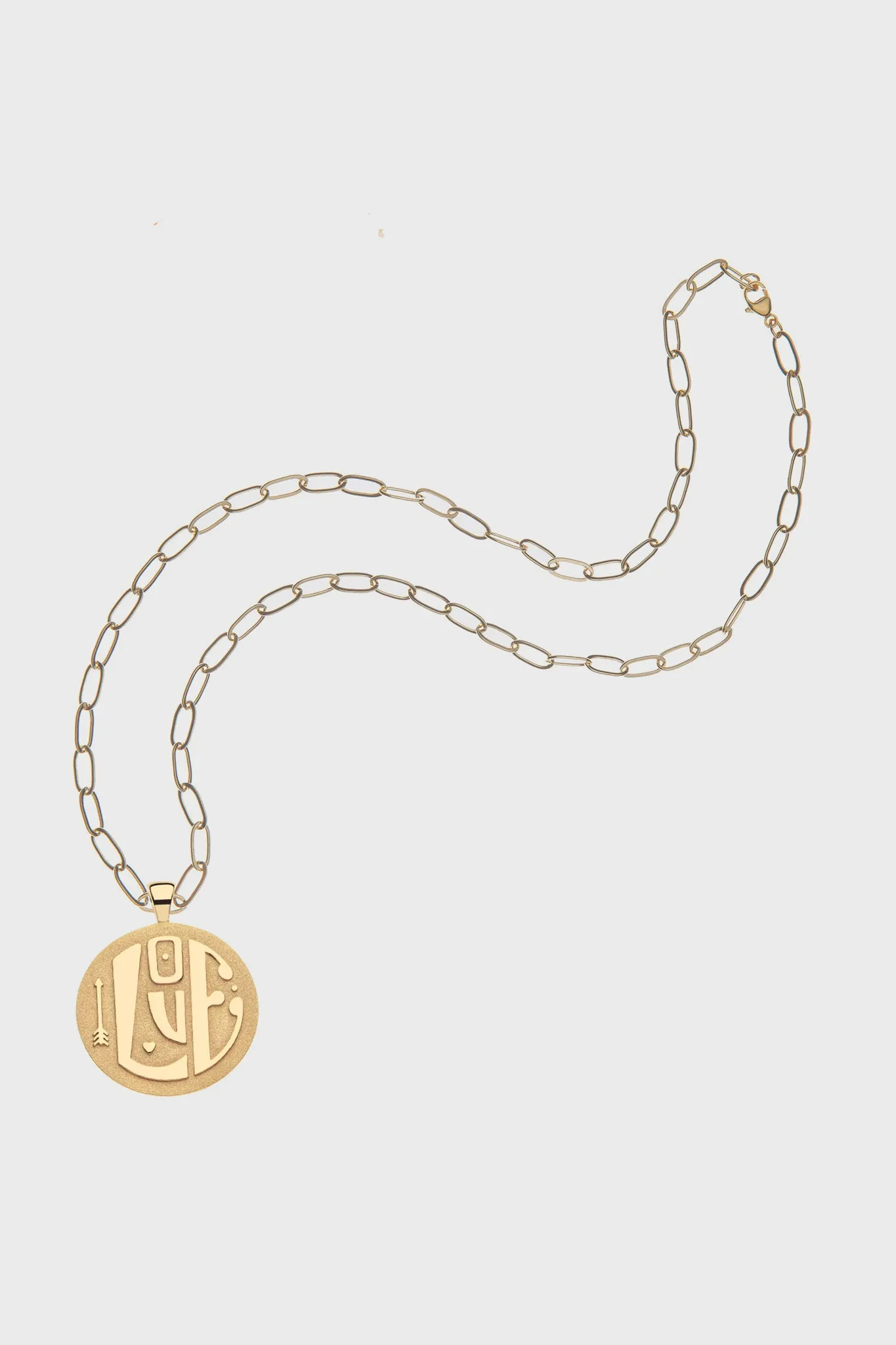 Gold Jumbo Love Pendant sold by Tuckernuck product image thumbnail 4