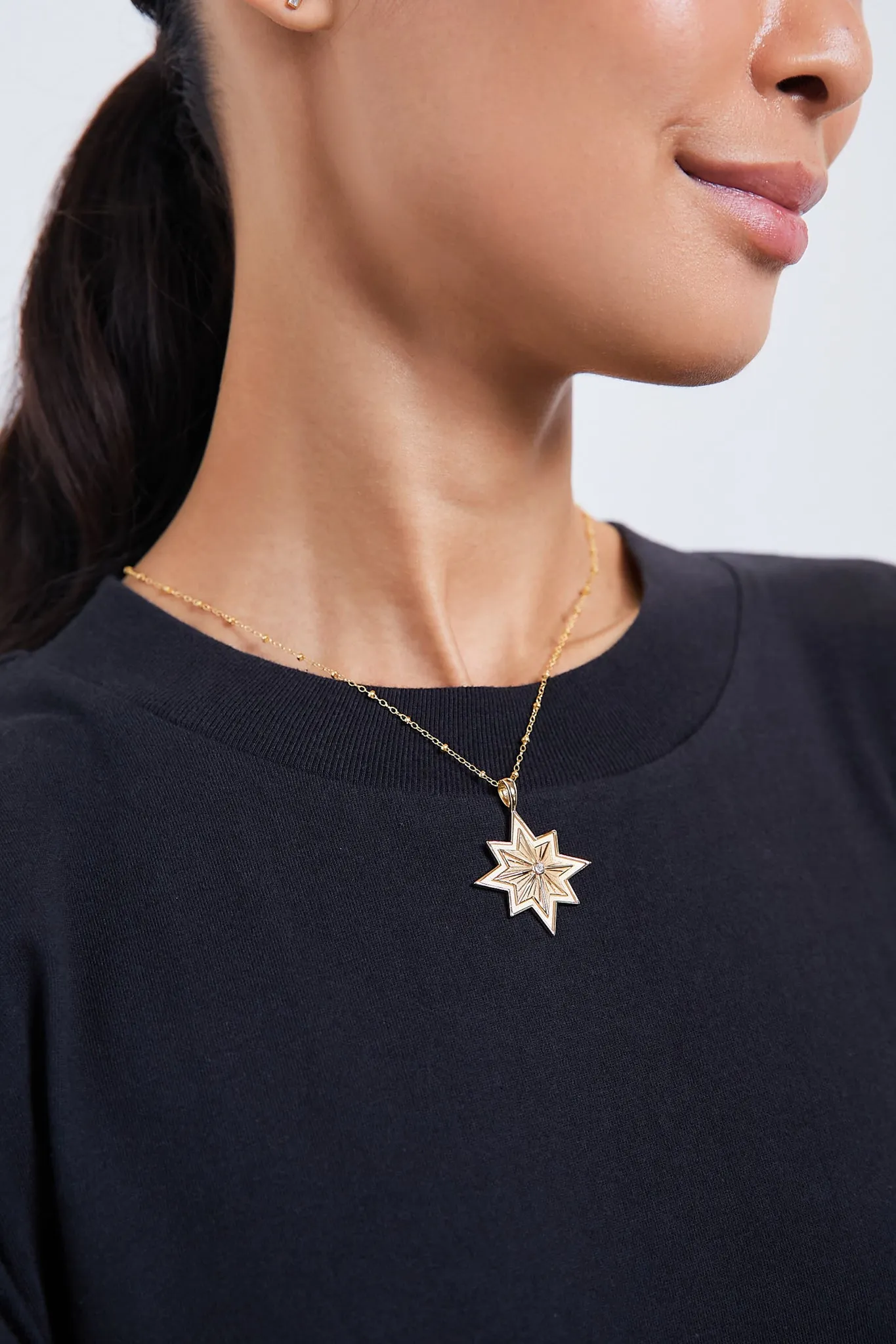 Gold Lucky Wish on a Star Pendant sold by Tuckernuck product image thumbnail 2