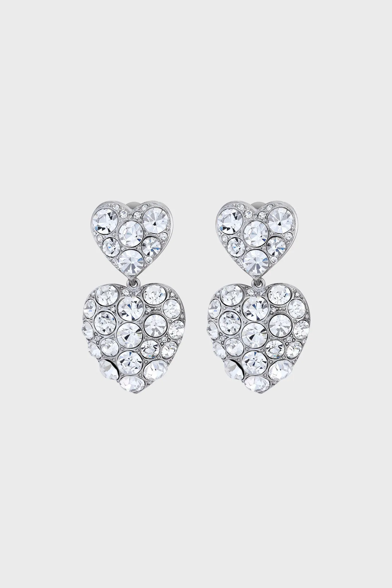 Crystal Disco Heart Drop Earrings sold by Tuckernuck