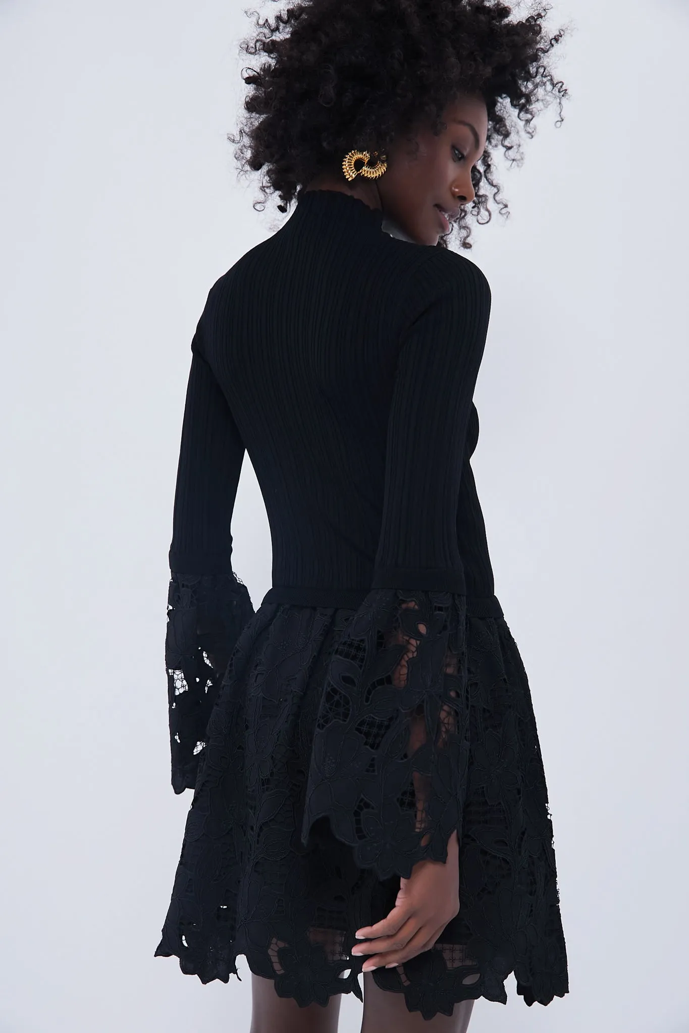 Black Matilde Mini Dress sold by Tuckernuck product image thumbnail 4