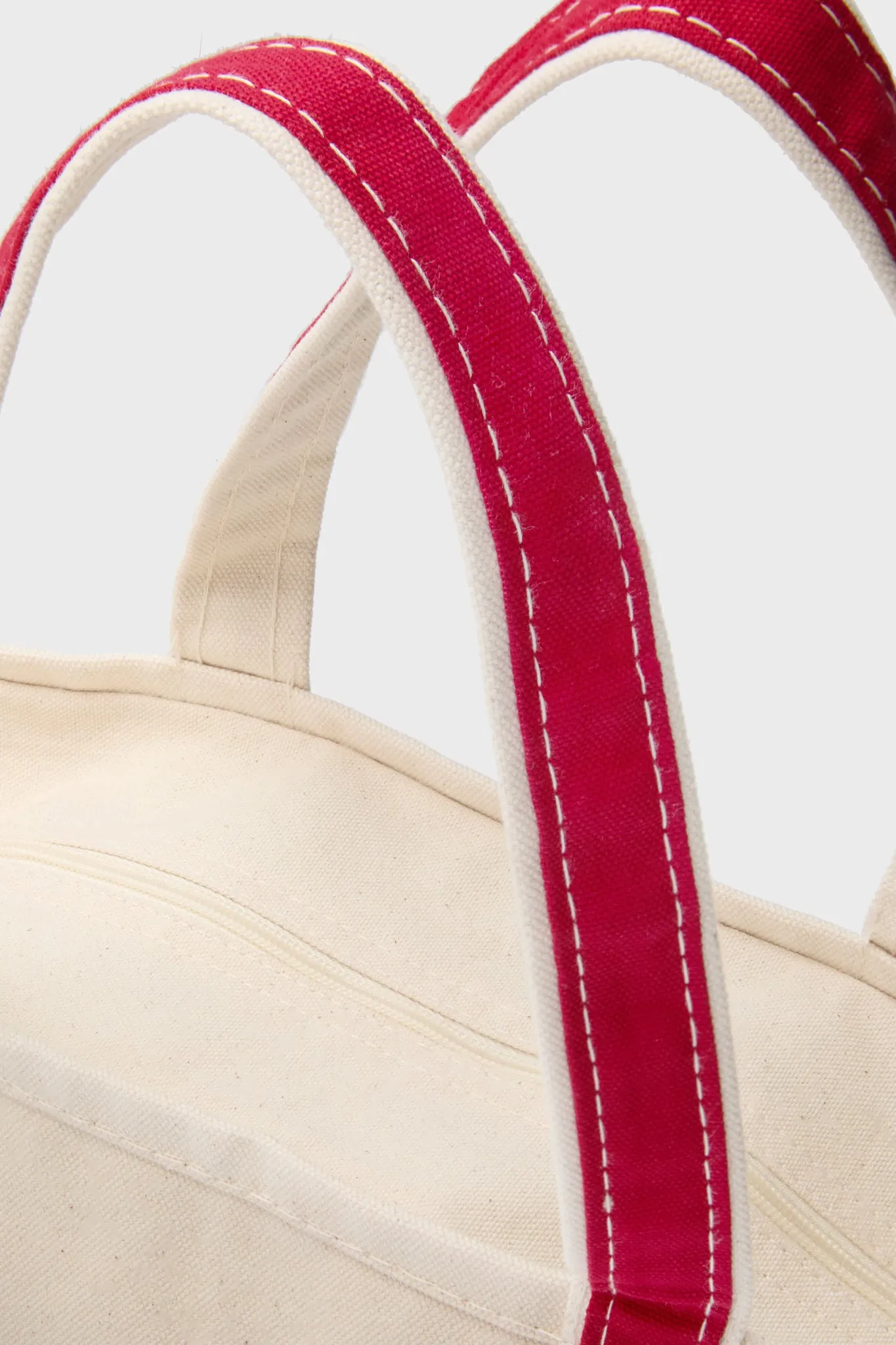 Red Medium Canvas Tote sold by Tuckernuck product image thumbnail 3