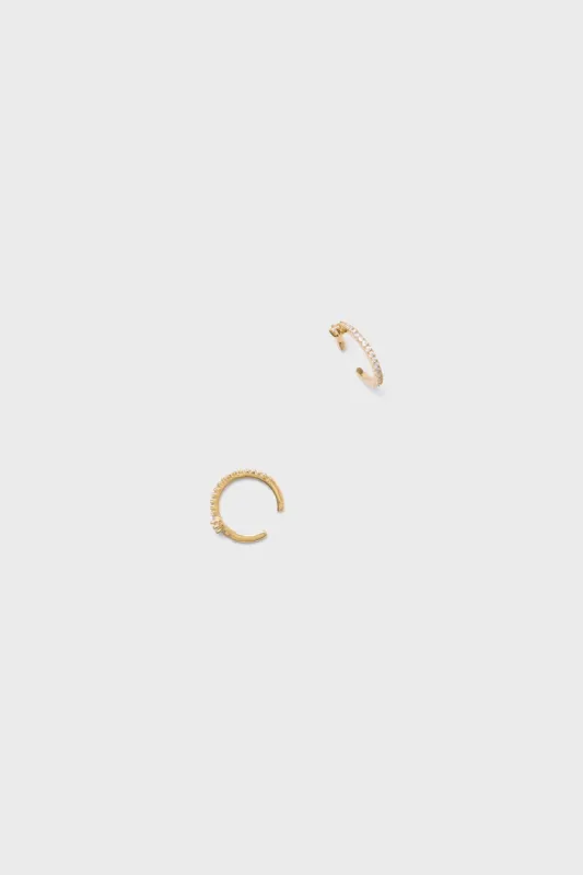 Gold Crystal Ear Cuff Set sold by Tuckernuck