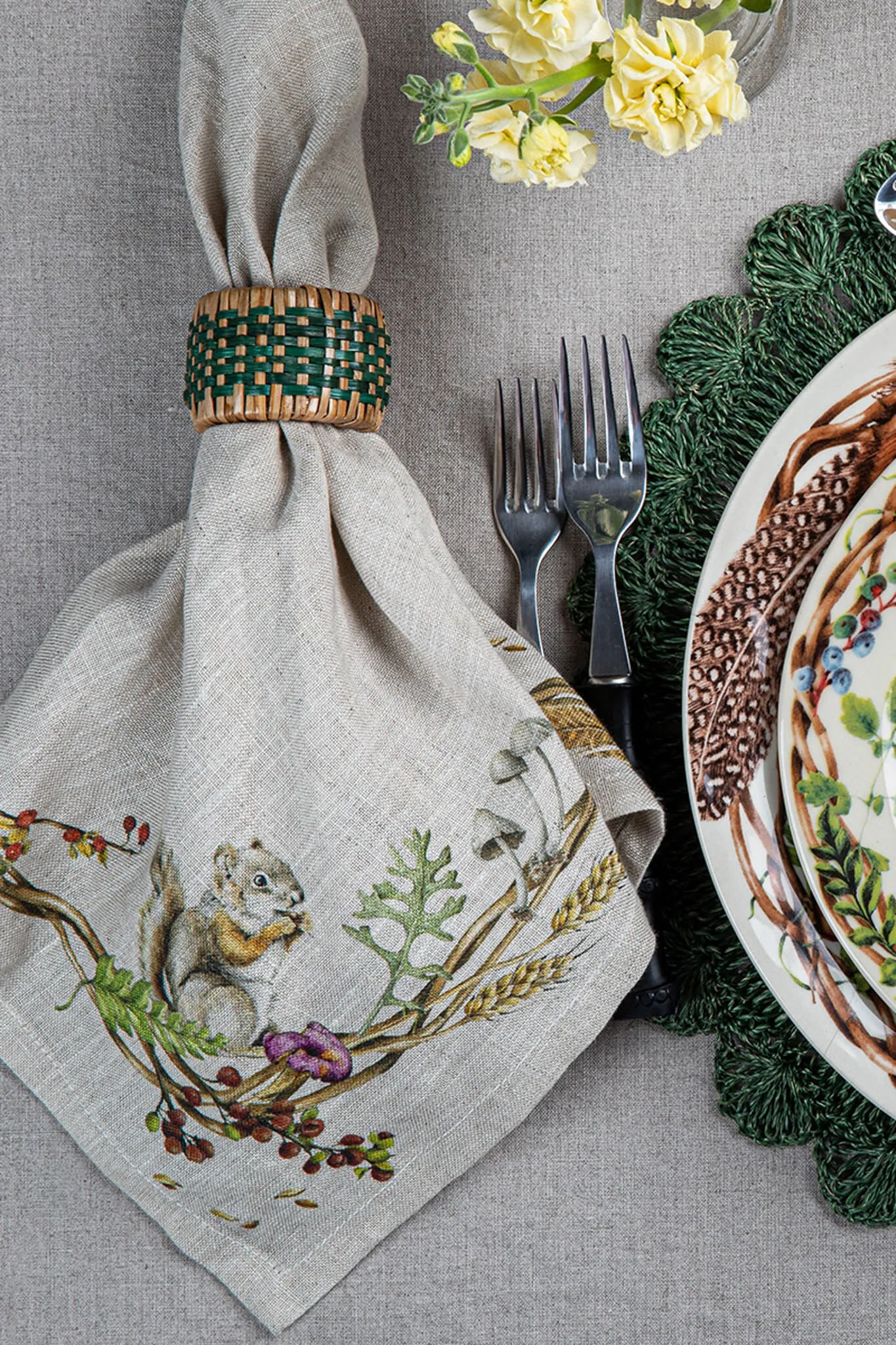 Woven Green Napkin Ring sold by Tuckernuck product image thumbnail 3