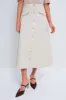 Oyster Grey Kenya Skirt sold by Tuckernuck