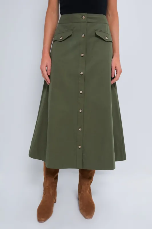 Olive Kenya Skirt sold by Tuckernuck