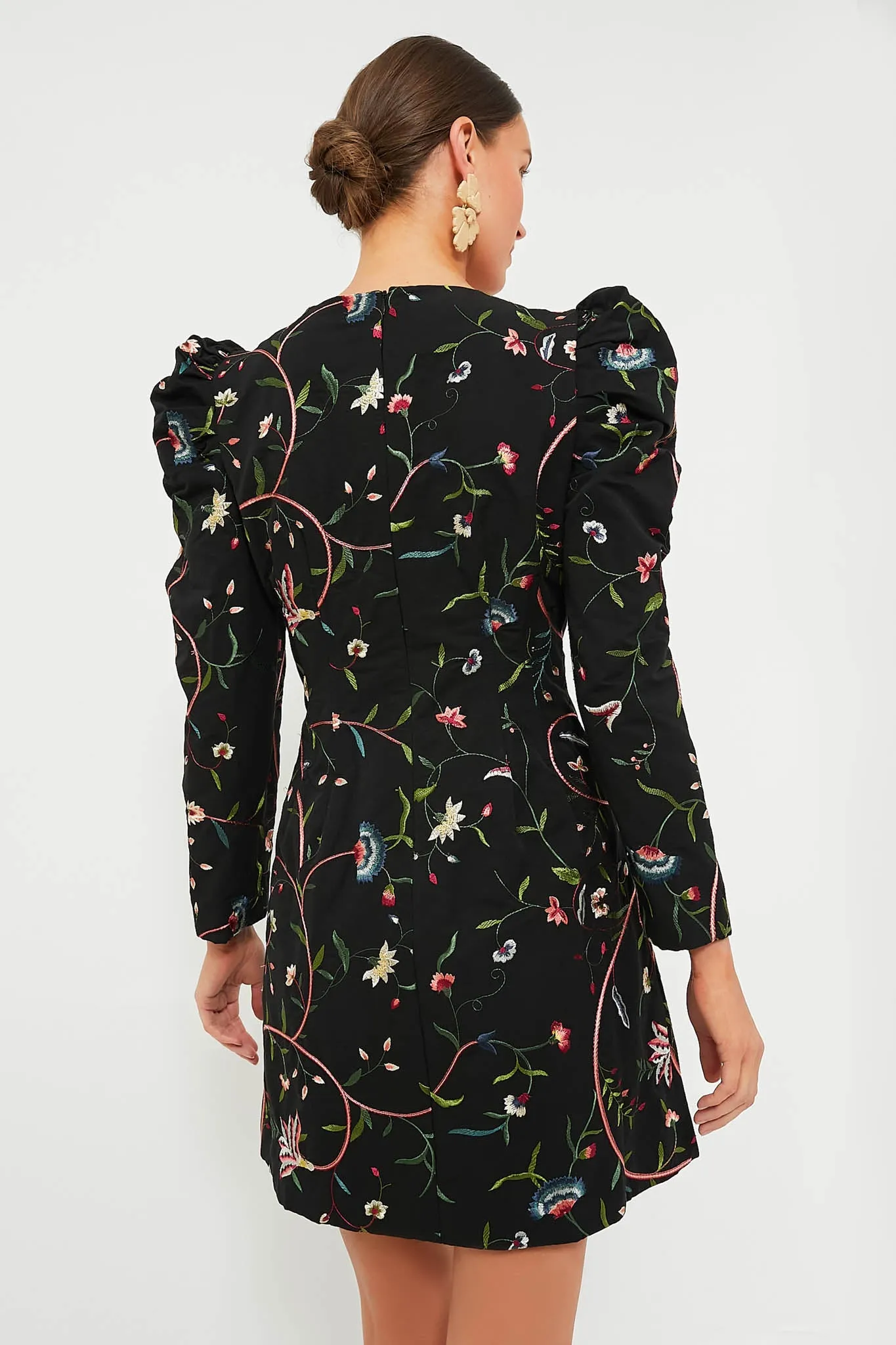 Black Embroidered Calla Dress sold by Tuckernuck product image thumbnail 4
