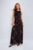 Persimmon Floral Chiffon Eloise Dress sold by Tuckernuck