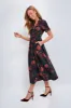 Persimmon Floral Jacquard Adelaide Dress sold by Tuckernuck