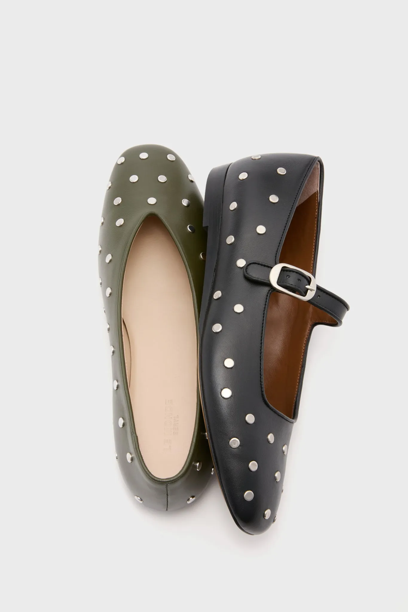 Green Regency Studded Leather Slippers sold by Tuckernuck product image thumbnail 5