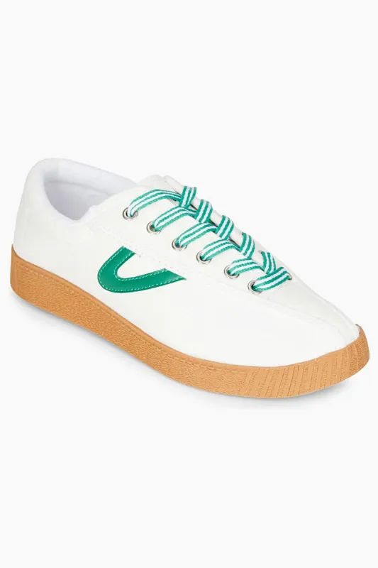 Women's Green and White Nylite Sneakers sold by Tuckernuck