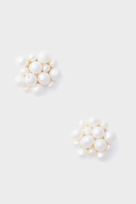 Pearl Cluster Earrings sold by Tuckernuck