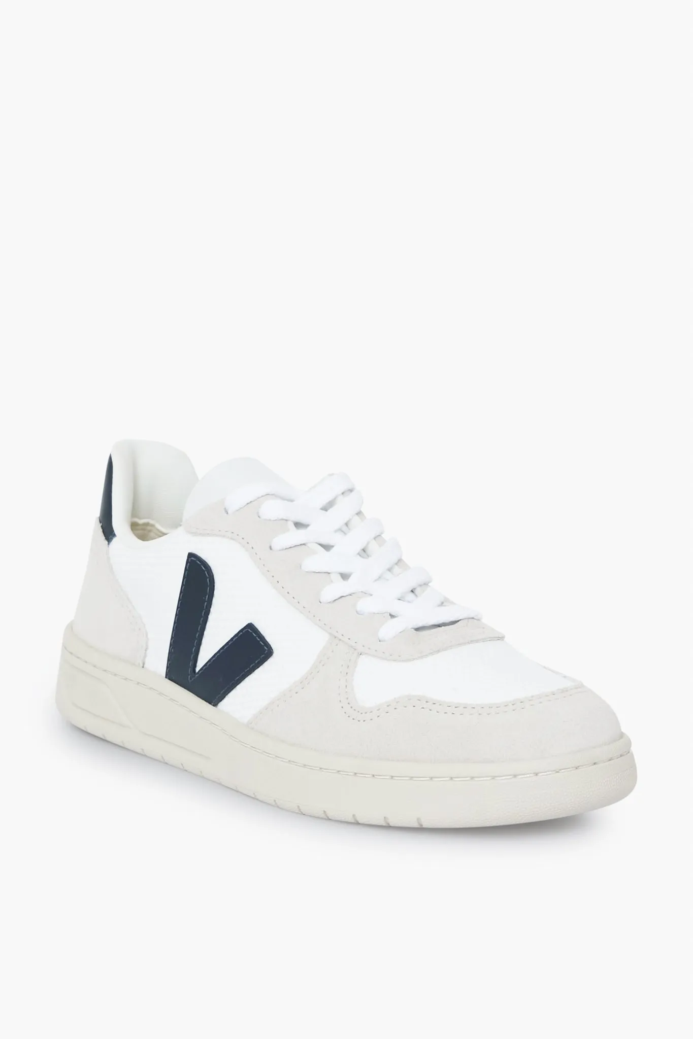 White Nautico V-10 Sneakers sold by Tuckernuck