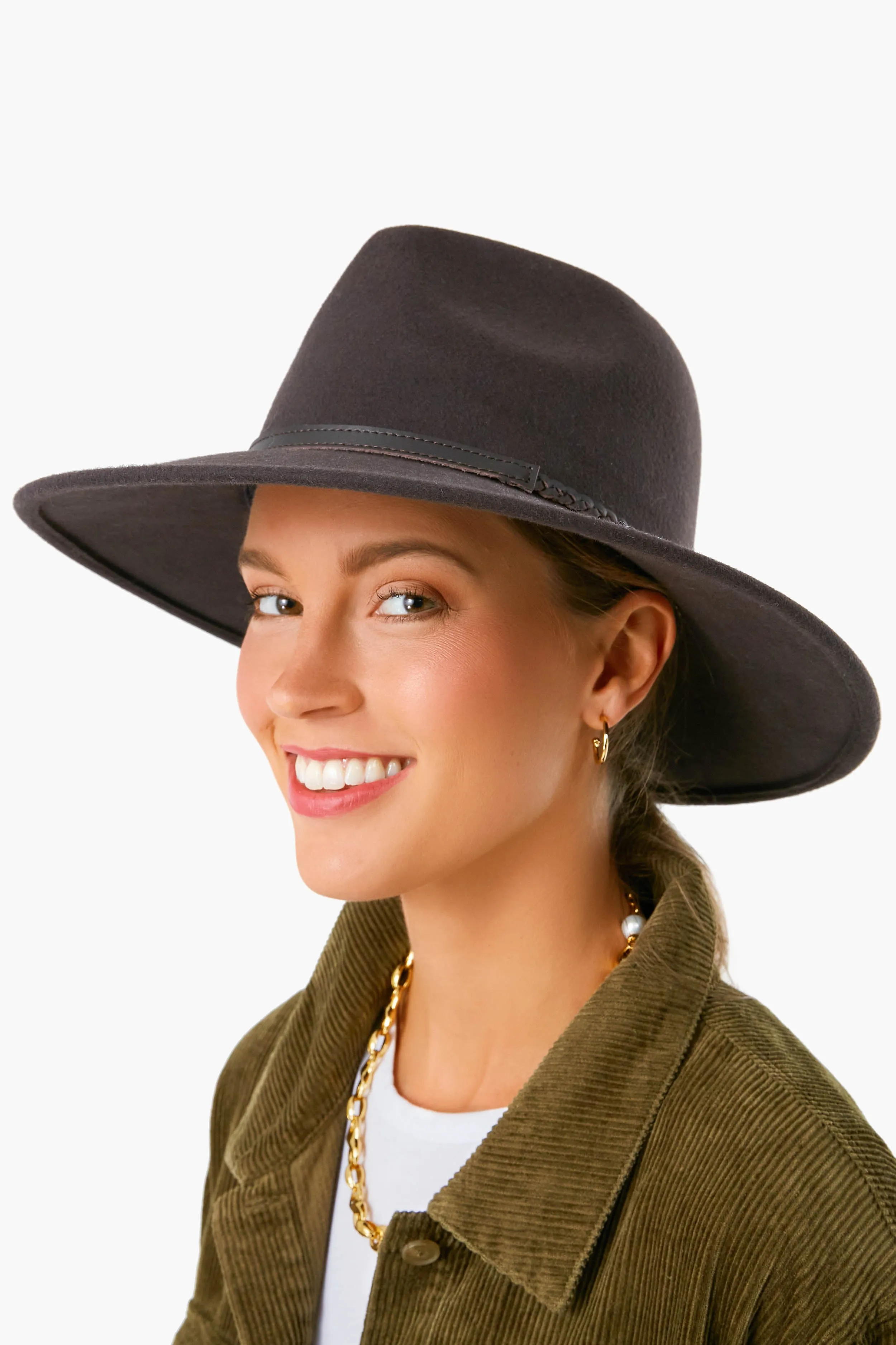 Chocolate Tack Fedora sold by Tuckernuck product image thumbnail 2