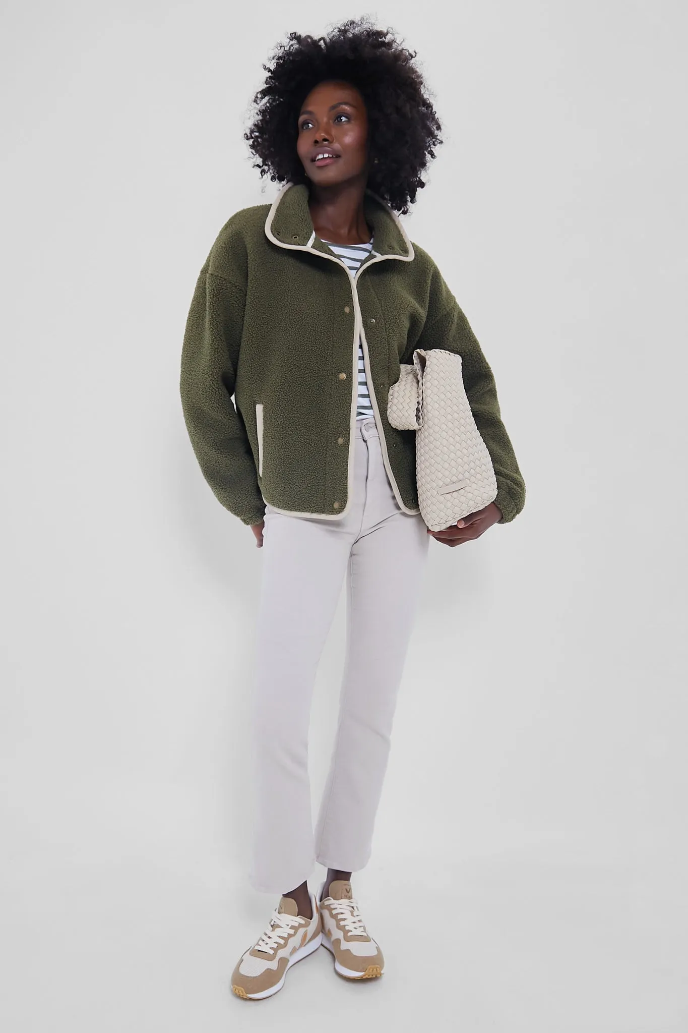 Dark Moss Violetta Fleece sold by Tuckernuck product image thumbnail 2