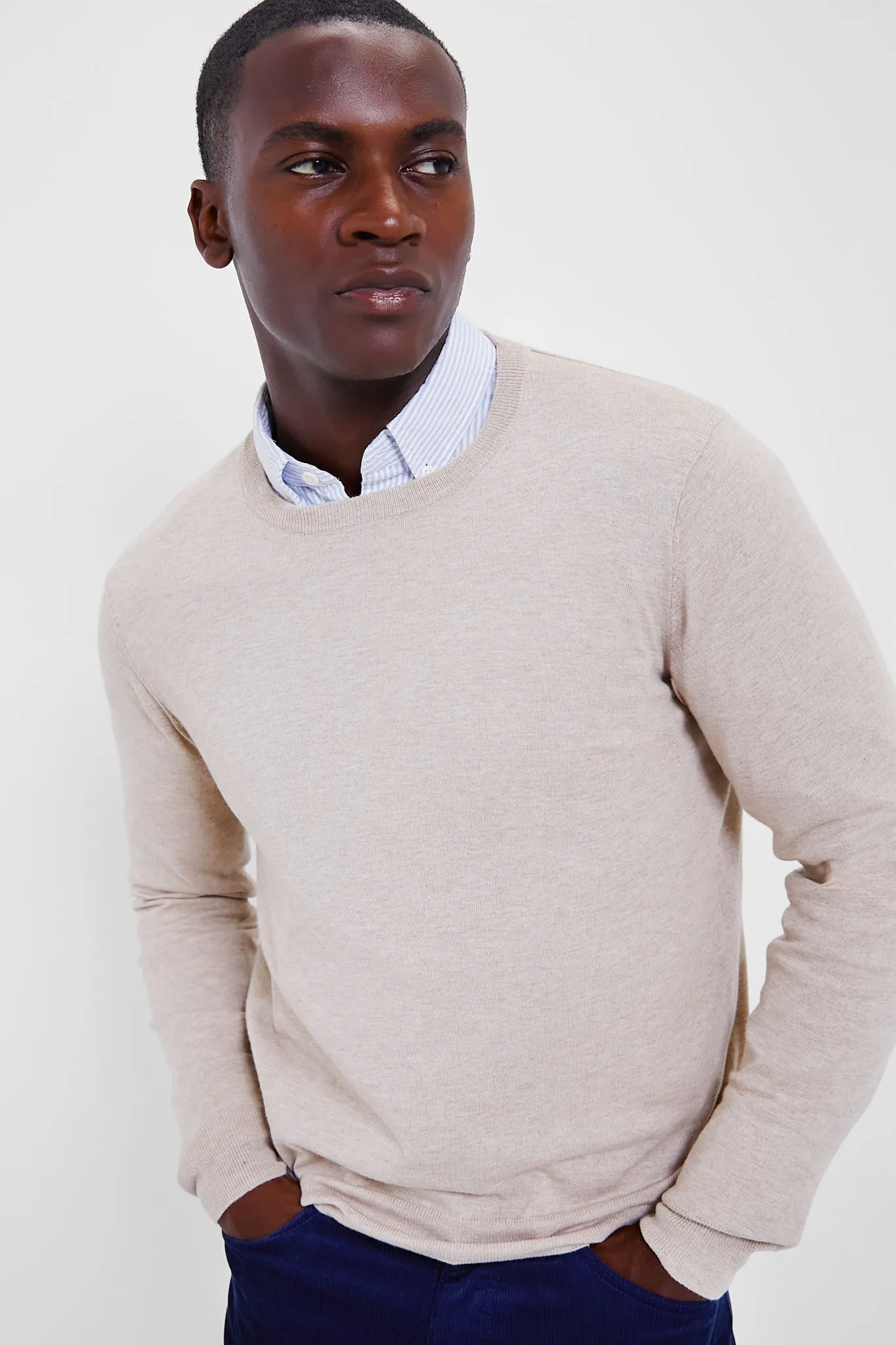 Soft Dune Heather Movement Crewneck Sweater sold by Tuckernuck