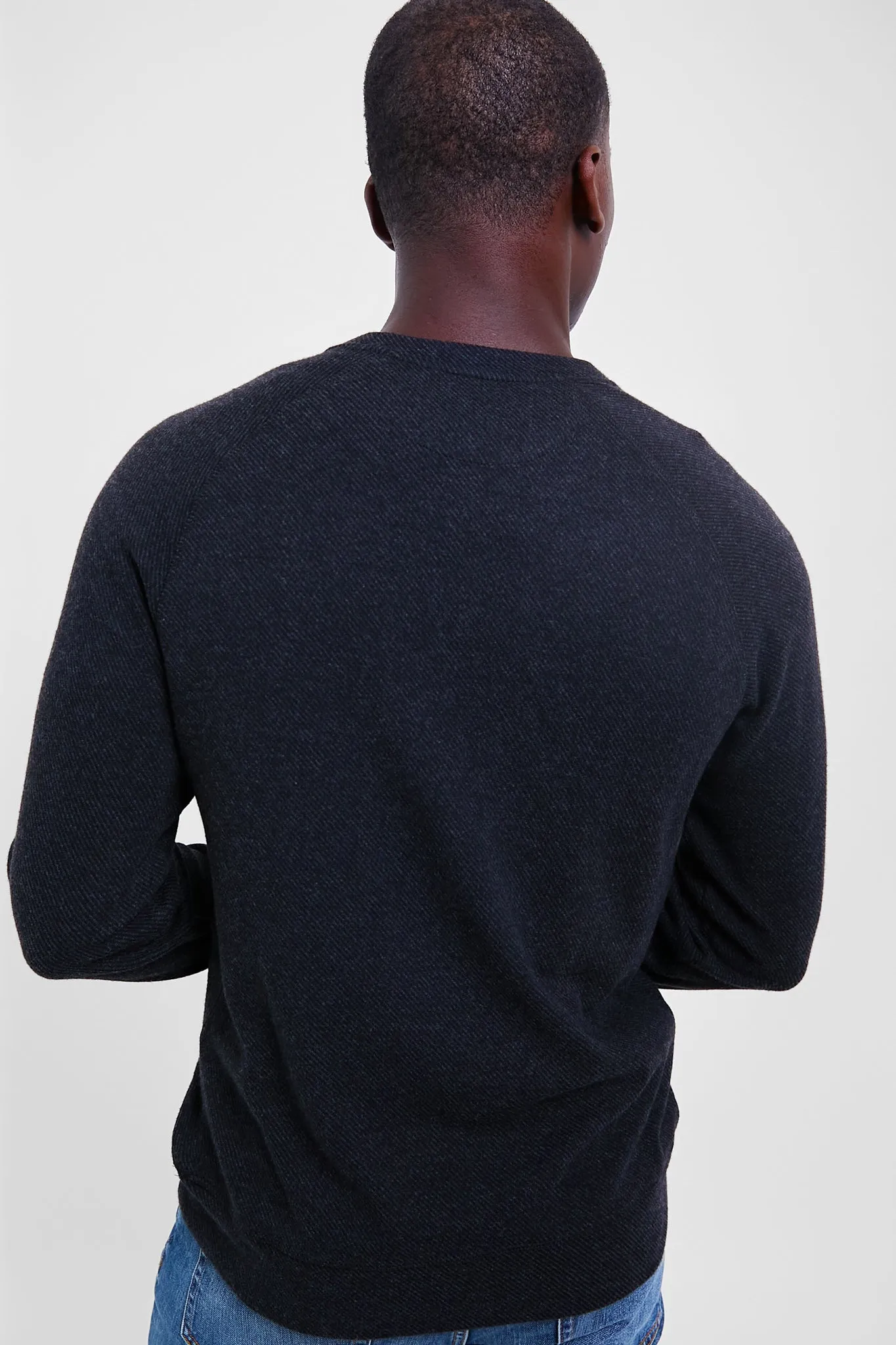 Heathered Black Twill Legend Sweater Crew sold by Tuckernuck product image thumbnail 4