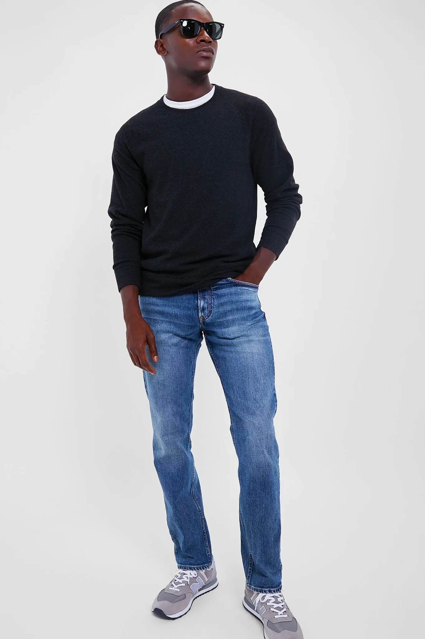 Heathered Black Twill Legend Sweater Crew sold by Tuckernuck product image thumbnail 2