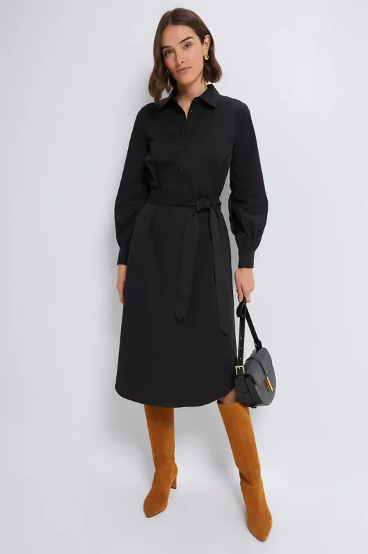 Black Lantern Sleeve Tory Shirt Dress sold by Tuckernuck