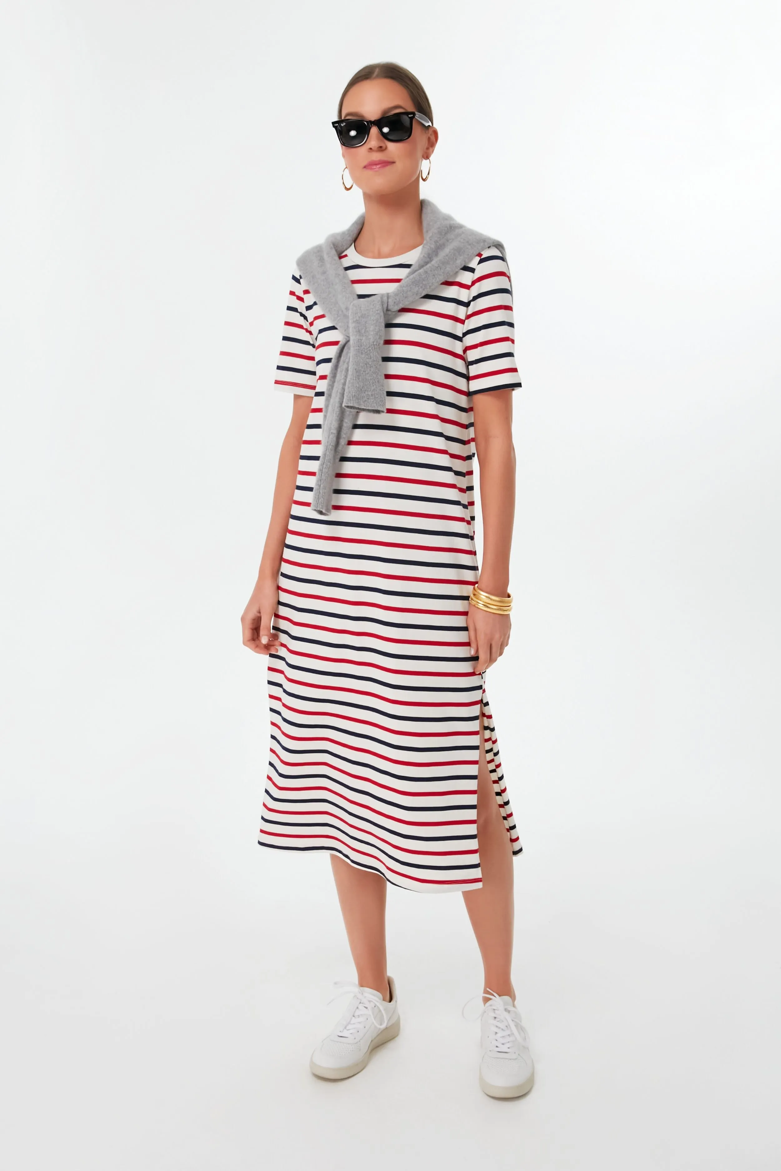 Americana Stripe Short Sleeve Gio Maxi Dress sold by Tuckernuck product image thumbnail 2