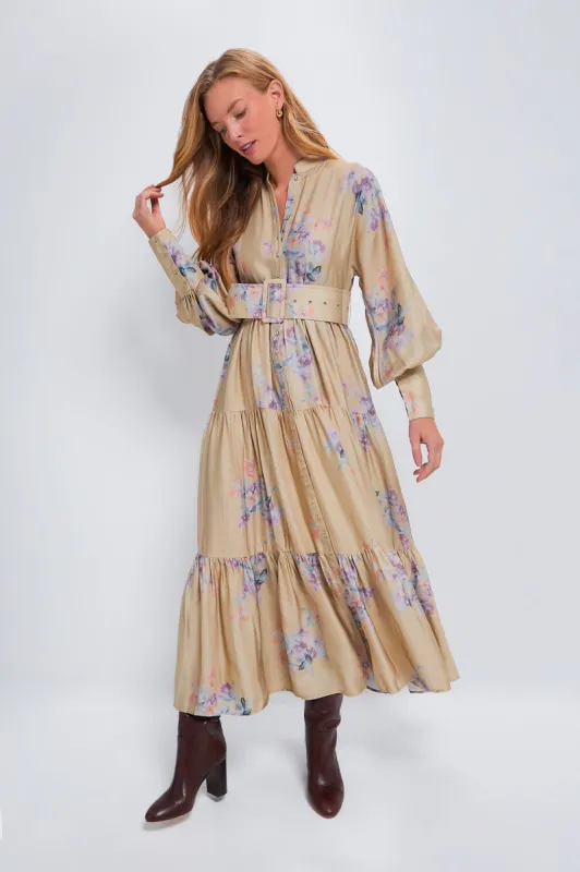 Lilac Fields Striped Belt Dress sold by Tuckernuck