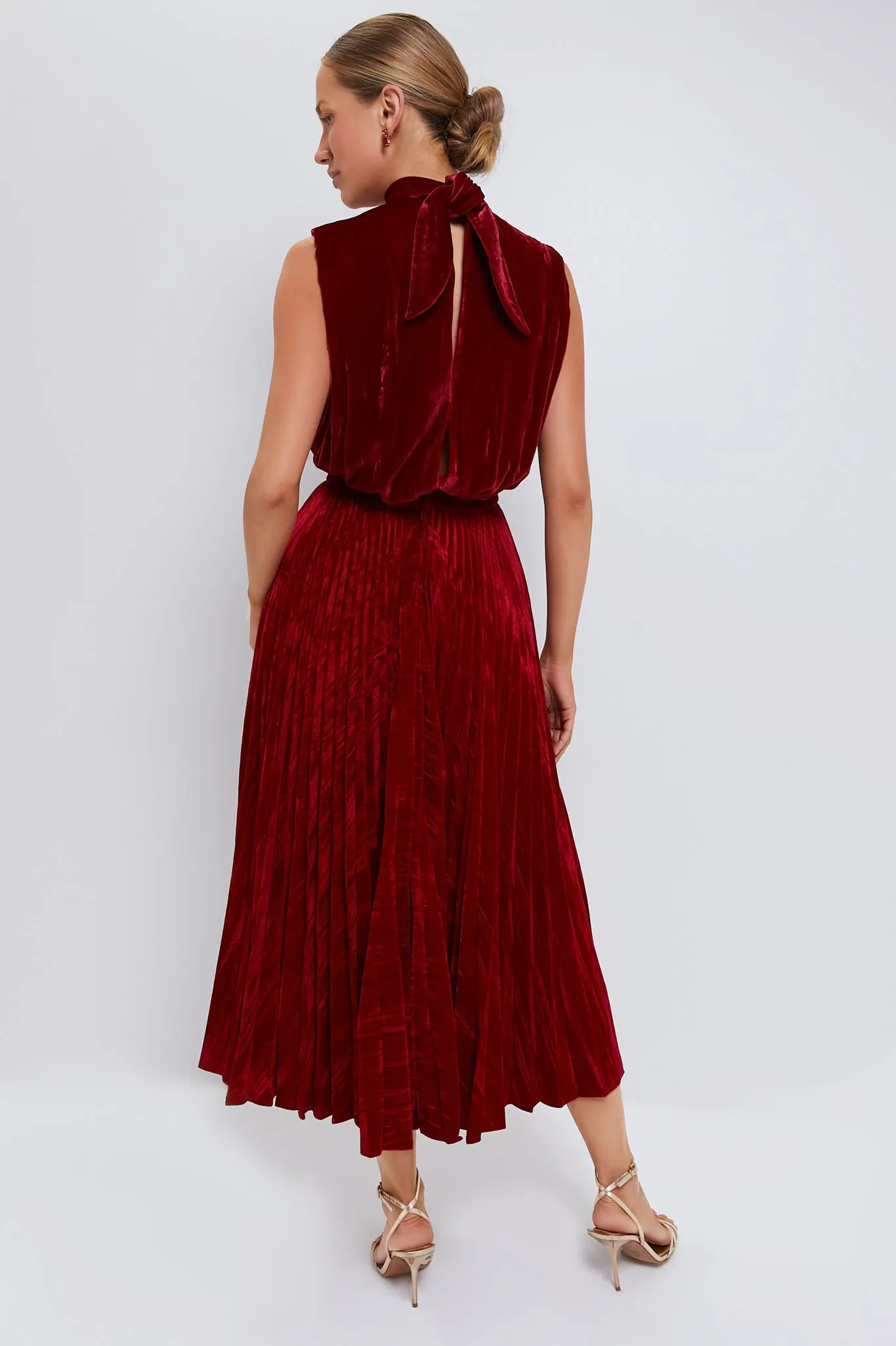 True Red Fleur Velvet C Dress sold by Tuckernuck product image thumbnail 4