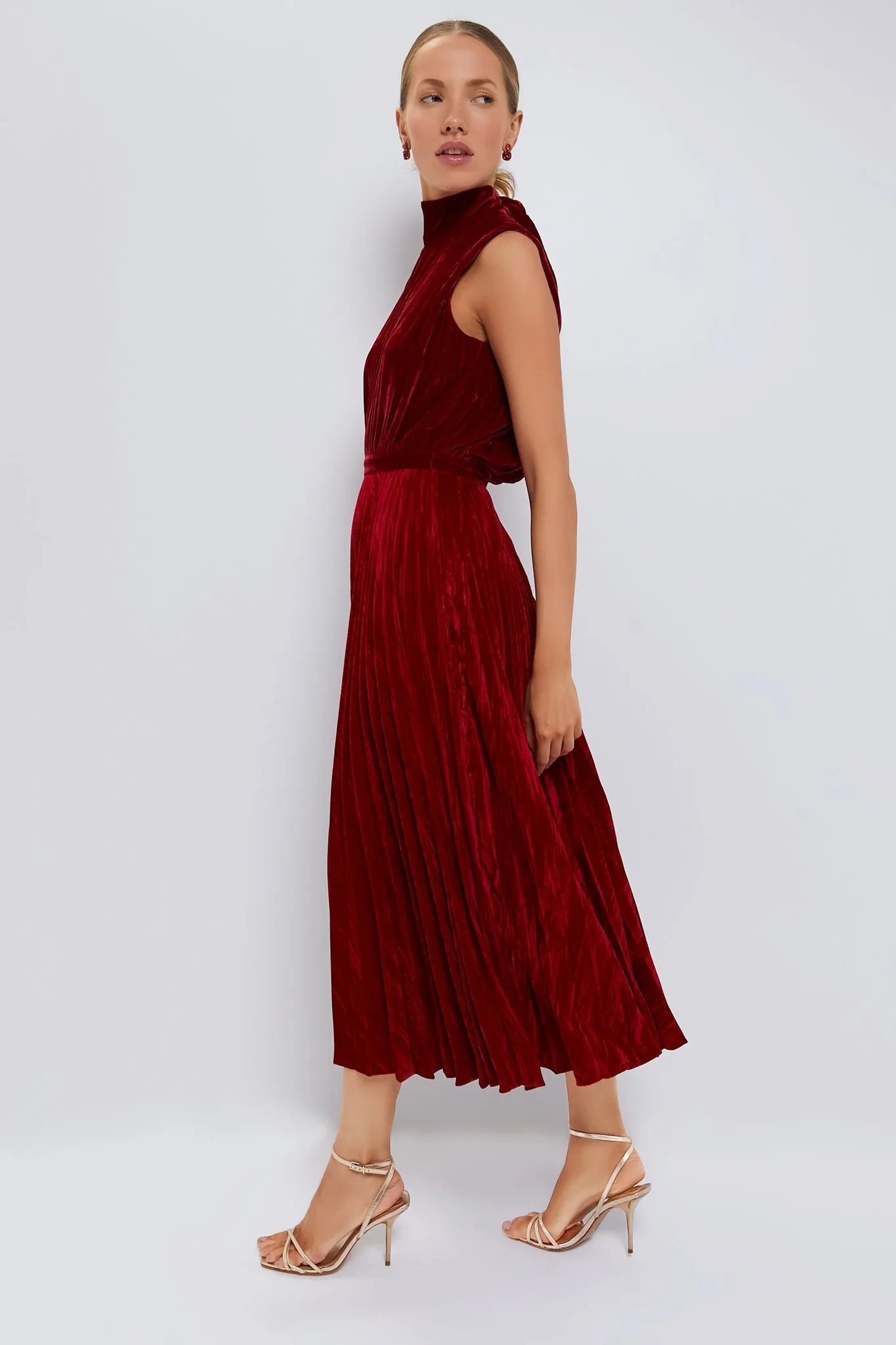 True Red Fleur Velvet C Dress sold by Tuckernuck product image thumbnail 3
