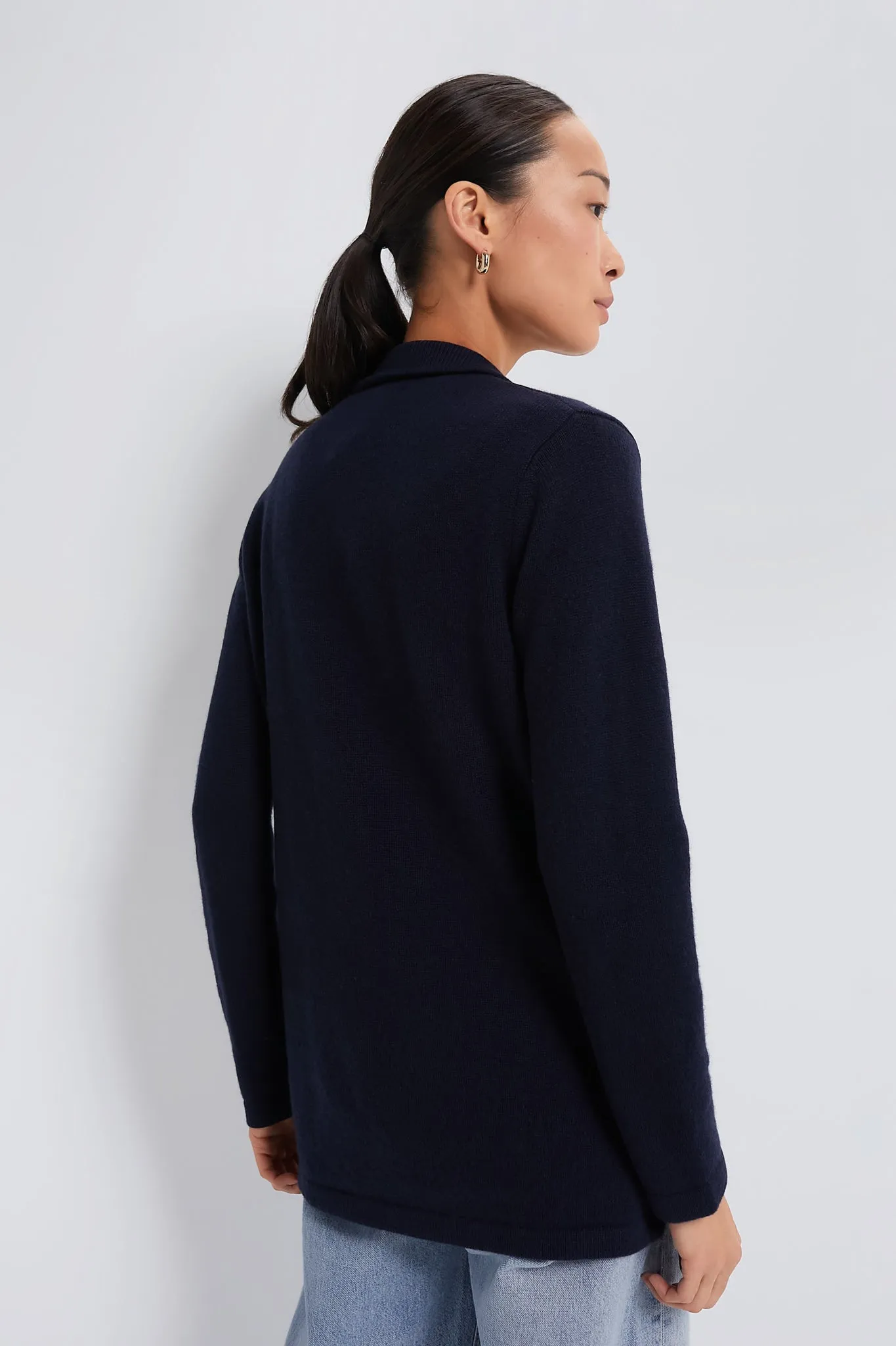 Navy Cashmere Benji Blazer sold by Tuckernuck product image thumbnail 4