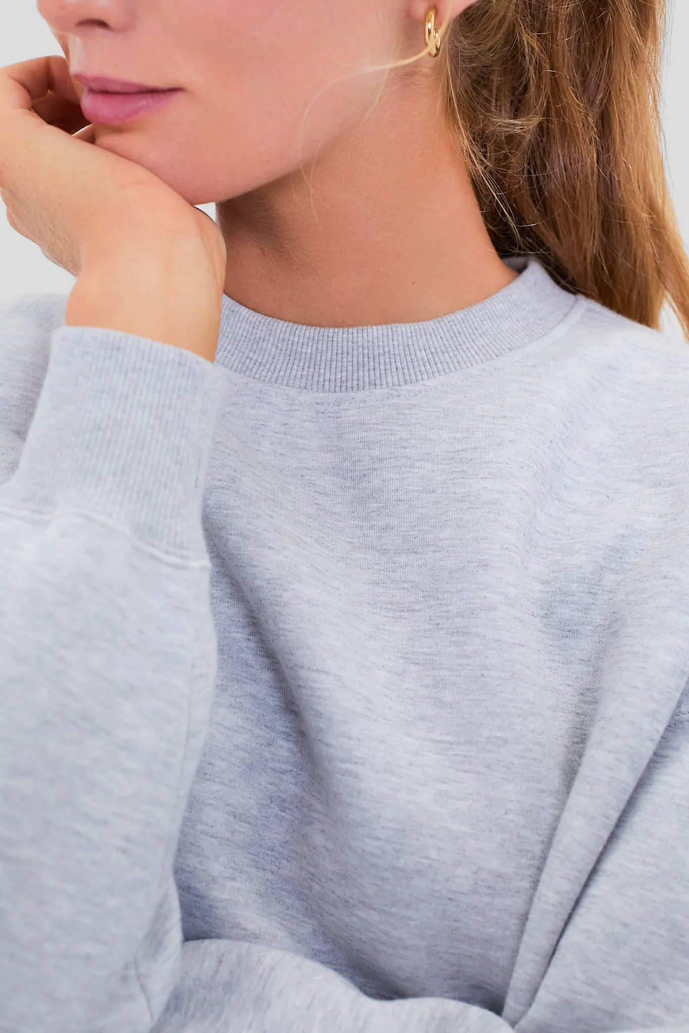 Heathered Gray Cropped Evans Pullover sold by Tuckernuck product image thumbnail 5