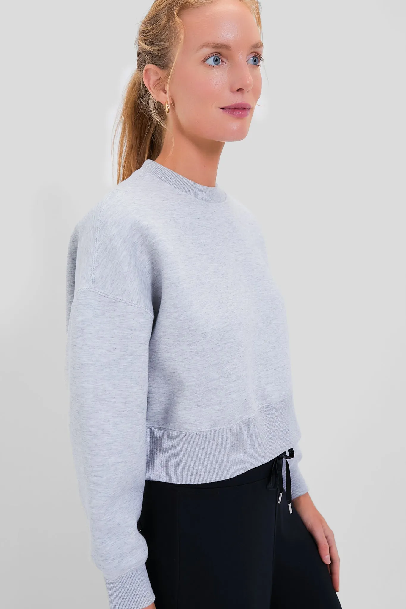 Heathered Gray Cropped Evans Pullover sold by Tuckernuck product image thumbnail 3