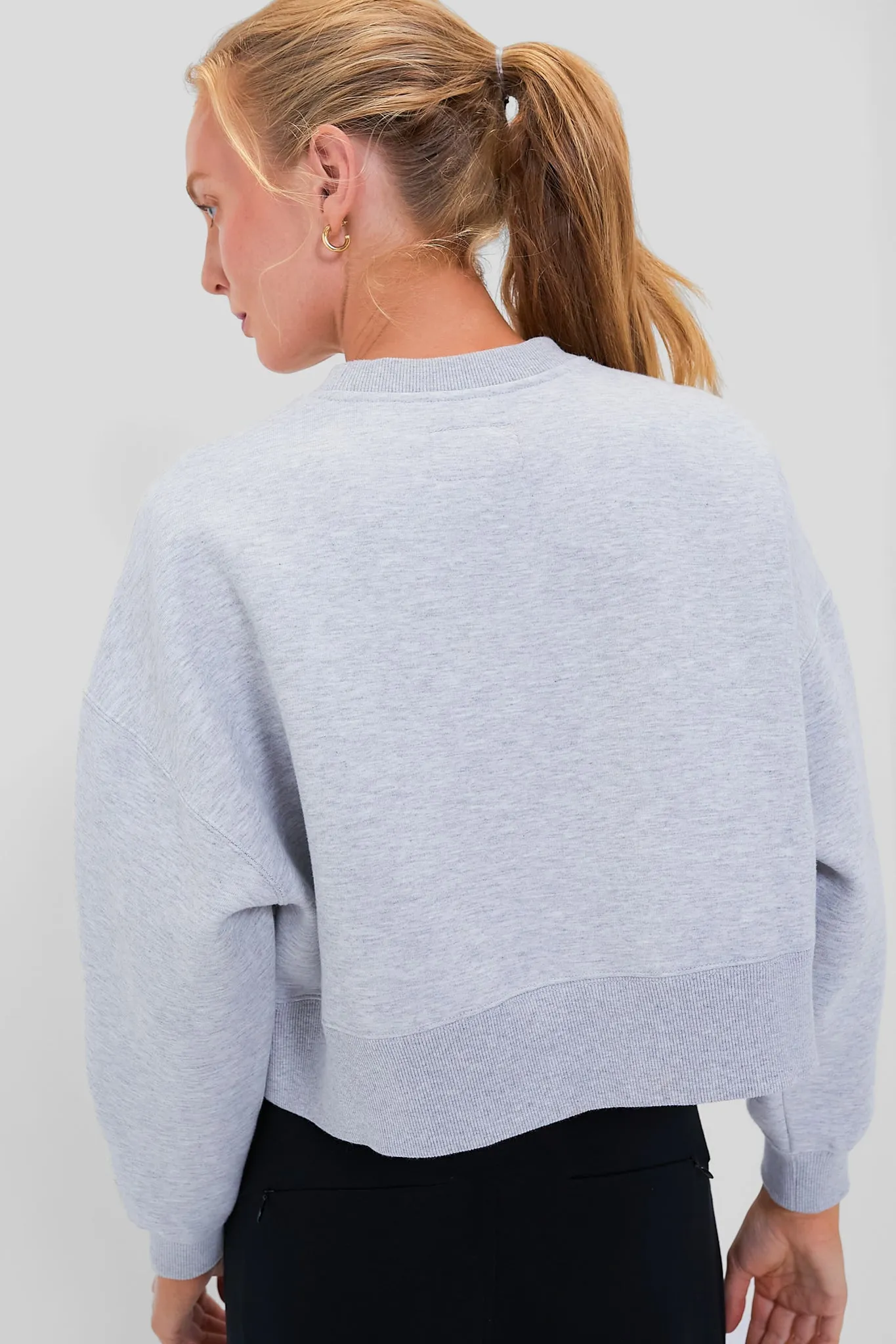 Heathered Gray Cropped Evans Pullover sold by Tuckernuck product image thumbnail 4