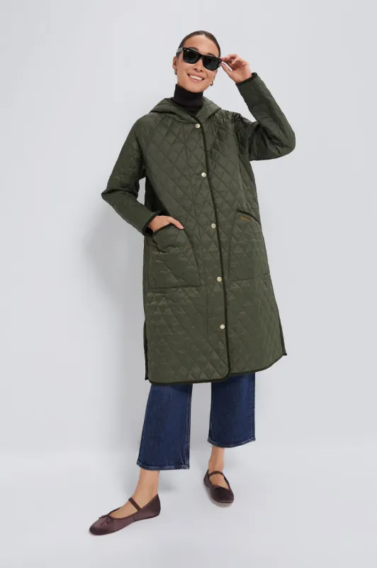 Olive Harmby Quilted Coat sold by Tuckernuck