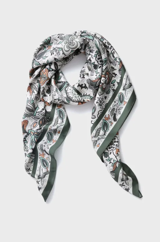 Olive Folk Floral Large Scarf sold by Tuckernuck