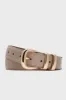 Taupe Croc-Embossed Western Belt sold by Tuckernuck