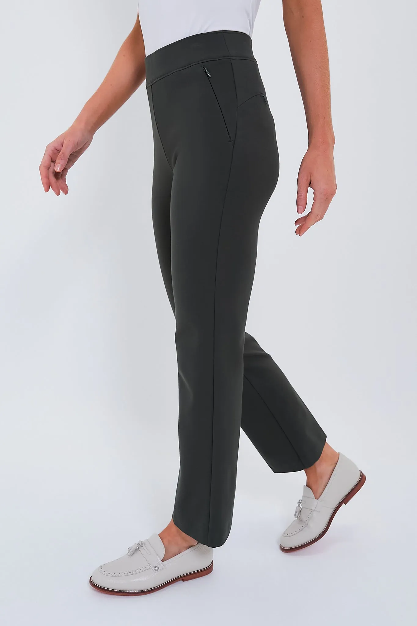 Army Green 28 Inch Compression September Pant sold by Tuckernuck product image thumbnail 3