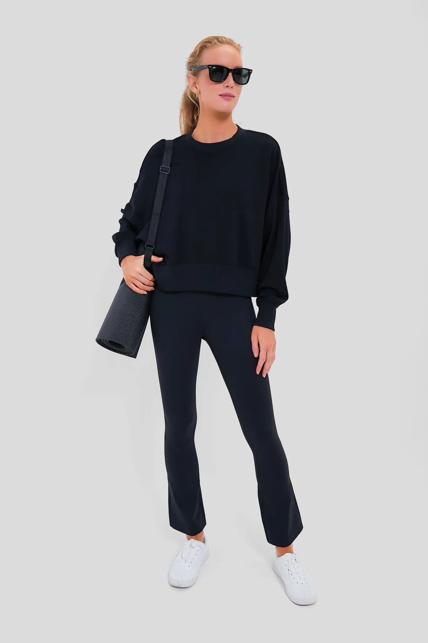 Black Cropped Oliver Pullover sold by Tuckernuck product image thumbnail 2