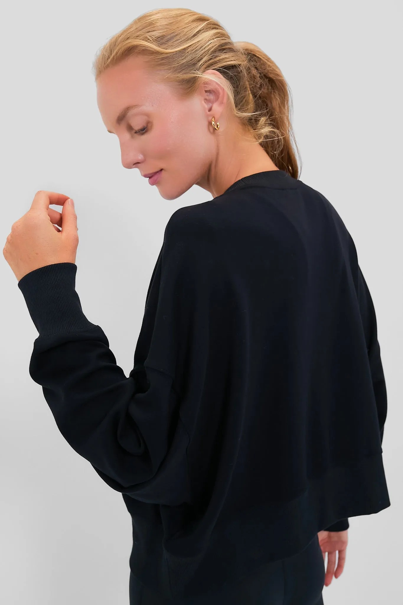 Black Cropped Oliver Pullover sold by Tuckernuck product image thumbnail 4