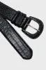 Black Croc-Embossed Waist Belt sold by Tuckernuck
