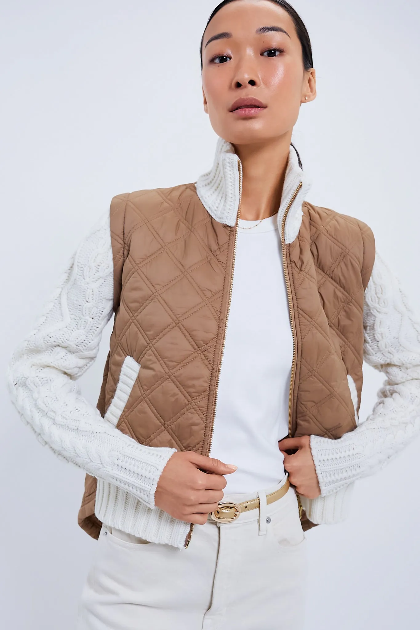 Pebbled Gold Oval Buckle Skinny Belt sold by Tuckernuck product image thumbnail 2