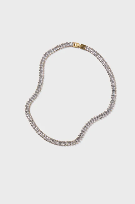 Gold Tennis Necklace sold by Tuckernuck