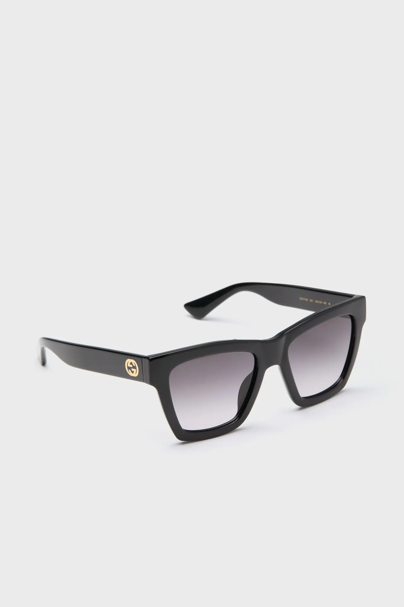 Black Gradient Lens Square Frame Sunglasses sold by Tuckernuck product image thumbnail 3