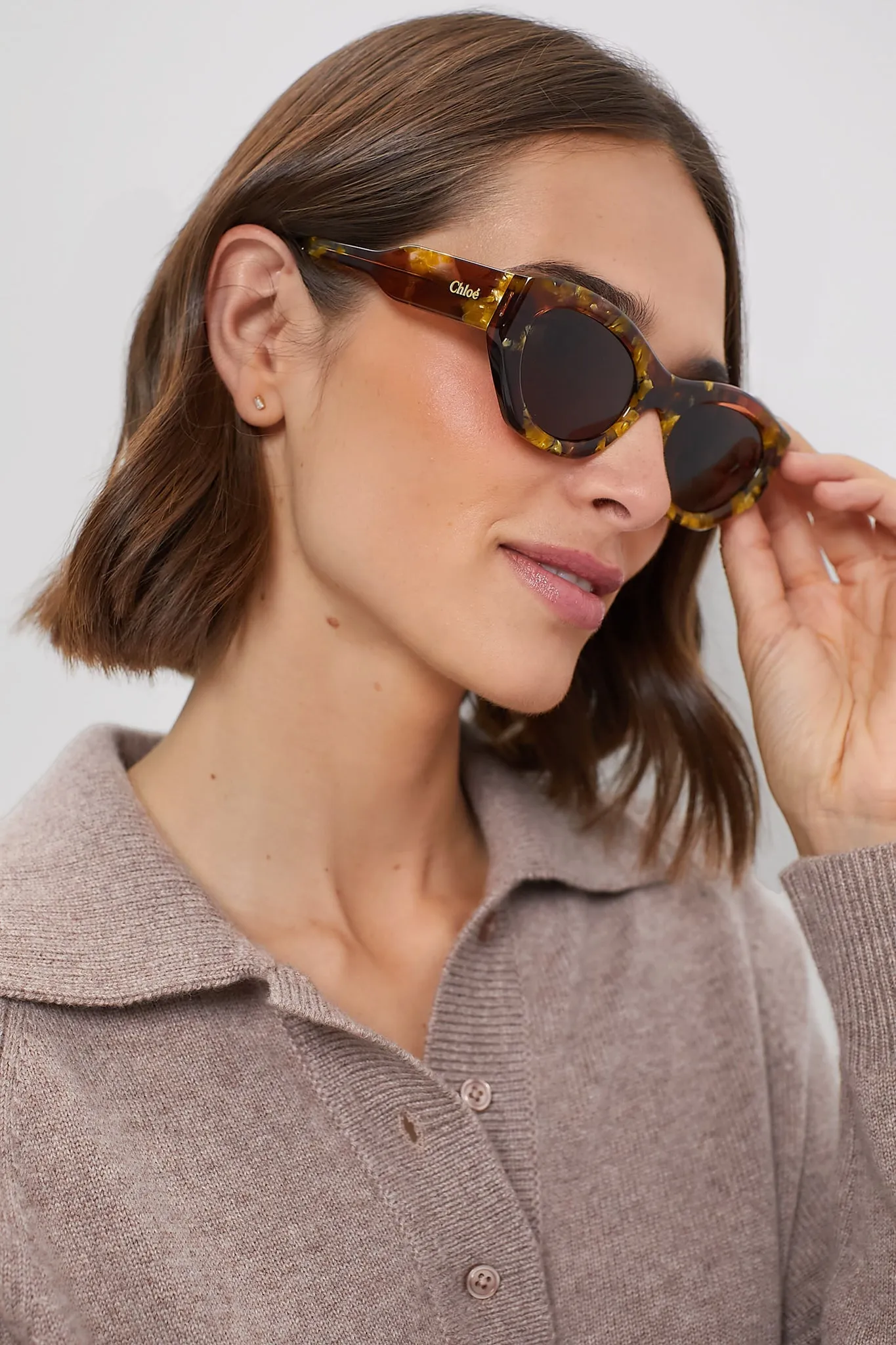 Opal Gold Gayia Reace Sunglasses sold by Tuckernuck product image thumbnail 2