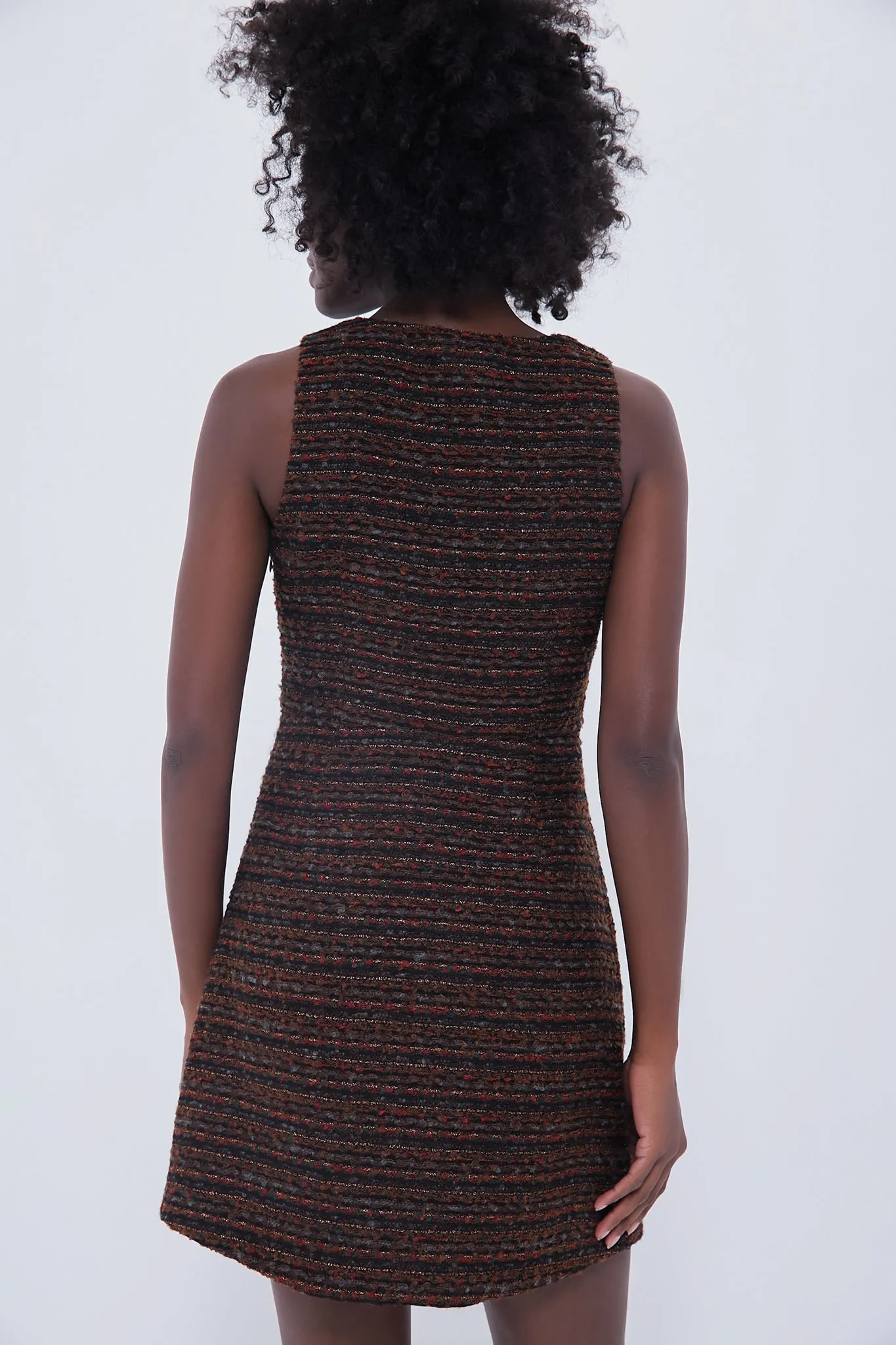 Black Multi Shimmer Tweed Mae Mini Dress sold by Tuckernuck product image thumbnail 4